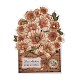 20 Uds. Pegatinas autoadhesivas impermeables de flores vintage para mascotas DIY-G108-01C-4