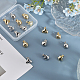CHGCRAFT 16Pcs 8 Style Alloy Clip-on Earring Findings FIND-CA0008-23-4