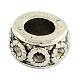 Supports alliage rondelle perle de strass de style tibétain TIBEB-7898-AS-RS-1