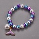 Plastic Imitation Pearl Stretch Bracelets and Necklace Jewelry Sets X-SJEW-JS01053-02-7