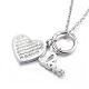 304 Stainless Steel Necklaces NJEW-F150-01P-1