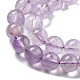 Нити круглых бусин из натурального лавандового аметиста G-L411-12-8mm-3