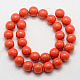 Imitation Amber Resin Round Bead Strands for Buddhist Jewelry Making RESI-E006-02-14mm-2