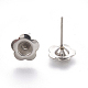 Accessoires de puces d'oreilles en 304 acier inoxydable X-STAS-G187-10P-2