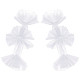 ウェディングメッシュ袖  ウェディングドレス用ブライダルロングメッシュ手袋  ホワイト  650x310x8.5mm FIND-WH0126-194-1