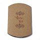 紙枕ボックス  キャンディーギフトボックス  結婚式の好意のベビーシャワーの誕生日パーティー用品  バリーウッド  言葉  3-5/8x2-1/2x1インチ（9.1x6.3x2.6cm） CON-A003-B-06B-2