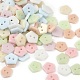 Стеклянные кнопки с 2 отверстием PORC-R010-03-1