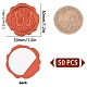 Autocollants de sceau de cire adhésifs craspire DIY-CP0008-18U-2