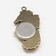 Cheval de mer cru têtes de montres alliage de quartz pendentifs pour montre de poche fabrication de collier WACH-M109-10-2