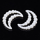 Anillos de unión de perlas de imitación de plástico abs OACR-S020-02-1