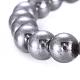 Electroplate Magnetic Synthetic Hematite Beaded Stretch Bracelets BJEW-P178-01P-2