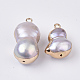 Colgantes naturales de perlas cultivadas de agua dulce BSHE-N008-01A-2