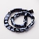 Electroplate Opaque Solid Color Glass Beads Strands EGLA-M020-08-2