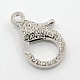 Alloy Rhinestone Lobster Claw Clasps for Jewelry Making PALLOY-L117-11P-2