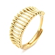 304 Stainless Steel Hollow Adjustable Ring for Women RJEW-C016-07G-1