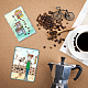 GLOBLELAND Coffee Shop Clear Stamps Coffee Machine Barista Silicone Clear Stamp Seals for Cards Making DIY Scrapbooking Photo Journal Album Decoration DIY-WH0167-57-0089-5