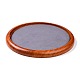 Vassoio espositore per gioielli in legno rotondo piatto ODIS-P008-20A-2
