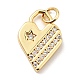 Латунные микро проложить кубического циркония подвески KK-E015-17G-2
