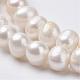 Fili di perle di perle d'acqua dolce coltivate naturali PEAR-D187-13-3