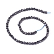 Synthetic Blue Goldstone Beads Strands G-I270-08-2