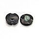 Плоские круглые кнопки смолы хвостовиком для дизайна одежды BUTT-F041-01-1