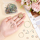 UNICRAFTALE About 40Pcs 2 Styles Rainbow Color Earring Making Kit 304 Stainless Steel Hoop Earrings Findings with 20Pcs Earring Hooks 40Pcs Jump Rings for Jewelry Making DIY Craft STAS-UN0039-05-4