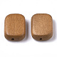 Painted Natural Wood Beads WOOD-R265-07E-2
