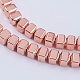 Electroplate Non-magnetic Synthetic Hematite Beads Strands G-F553-05-4