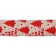 Polyester Imitation Linen Wrapping Ribbon DIY-P012-06A-2