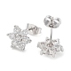 Brass Micro Pave Cubic Zirconia Stud Earrings X-EJEW-P247-05P-01-2