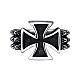 Fashion 316L Surgical Stainless Steel Cross Rings for Men RJEW-BB03851-8-1