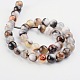 Faceted Round Dyed Natural Fire Agate Beads Strands G-D768-10mm-01-2