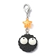Biscuits with Eyes Opaque Resin Pendant Decorations HJEW-JM01560-2