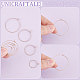 Unicraftale 40Pcs 4 Style 316L Surgical Stainless Steel Hoop Earring Findings STAS-UN0053-40-5