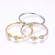304 Stainless Steel Cuff Bangles Sets BJEW-P226-05-1