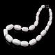 Halsketten mit abgestuften Perlen aus undurchsichtigem Glas NJEW-F120-B01-1