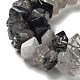 Chapelets de perles en quartz rutile noir naturel G-D091-A22-4