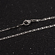 304 collane della catena a maglia mariner acciaio inox NJEW-L427-09P-1