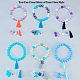 Sunnyclue creazione di braccialetti con nappe fai da te DIY-SC0002-67-4