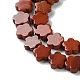 Натуральные красные яшмы бусы пряди G-B138-C06-01-4