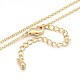Human Real 18K Gold Plated Alloy Micro Pave Cubic Zirconia Pendant Necklaces NJEW-H416-02G-3