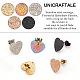 Unicraftale 30Pcs 5 Colors Ion Plating(IP) 304 Stainless Steel Stud Earring Findings EJEW-UN0001-66-4