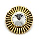 Eco-Friendly Alloy Rhinestone Jewelry Snap Buttons X-SNAP-F004-61-NR-1