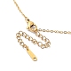 201 collier pendentif flèche & soleil & étoile en acier inoxydable avec chaînes forçat NJEW-Q317-10G-4