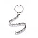 304 Stainless Steel Split Key Ring Clasps STAS-L226-008A-2
