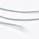 ポリエステル糸  カスタム織りジュエリー作りのために  ライトスチールブルー  0.7mm  約310m /ロール NWIR-K023-0.7mm-18-2