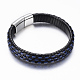 PU Leather Cord Bracelets BJEW-F288-02C-1