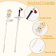 OLYCRAFT 4pcs Hair Chopsticks Rose Sword Hair Stick Chinese Style Hair Chopsticks with Rhinestone Retro Alloy Hair Pins Hair Accessories for Performance Costume Proms Party - 4 Styles MRMJ-OC0003-07-4