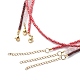 Set di collane con ciondoli in ottone e lega di stile 4 pz 4 croce e vergine maria NJEW-JN04018-7