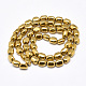 Electroplate Non-magnetic Synthetic Hematite Beads Strands G-T061-16I-2